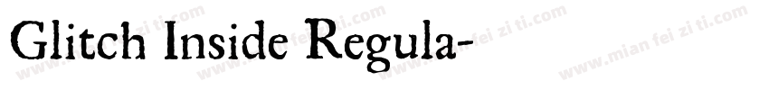 Glitch Inside Regula字体转换